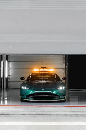 2021 Aston Martin Vantage F1 Safety Care phone wallpaper thumbnail.