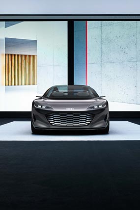 2021 Audi Grandsphere Concept phone wallpaper thumbnail.