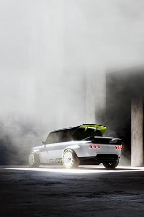 2023 Audi EP4 Concept phone wallpaper thumbnail.
