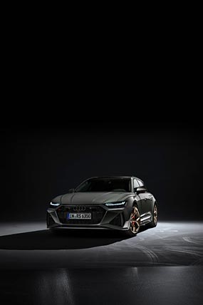 2023 Audi RS6 Avant Performance phone wallpaper thumbnail.
