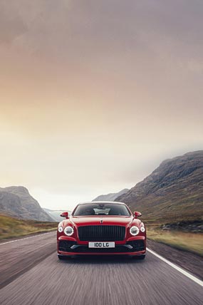 2021 Bentley Flying Spur V8 phone wallpaper thumbnail.