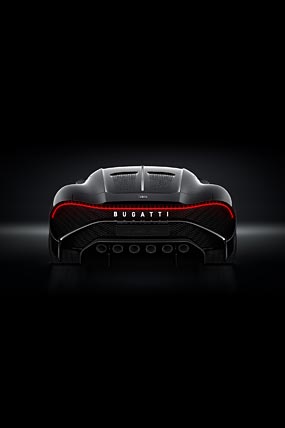 2019 Bugatti La Voiture Noire phone wallpaper thumbnail.