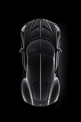 2019 Bugatti La Voiture Noire phone wallpaper thumbnail.