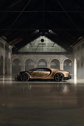 2023 Bugatti Chiron Super Sport Golden Era phone wallpaper thumbnail.