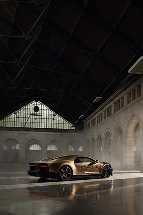 2023 Bugatti Chiron Super Sport Golden Era phone wallpaper thumbnail.