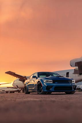 2020 Dodge Charger SRT Hellcat Widebody Phone Wallpaper 002 - WSupercars