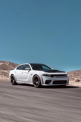 2020 Dodge Charger Scat Pack Widebody phone wallpaper thumbnail.