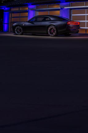 2022 Dodge Charger Daytona SRT Concept phone wallpaper thumbnail.