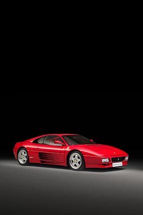 1994 Ferrari 348 GT Competizione phone wallpaper thumbnail.