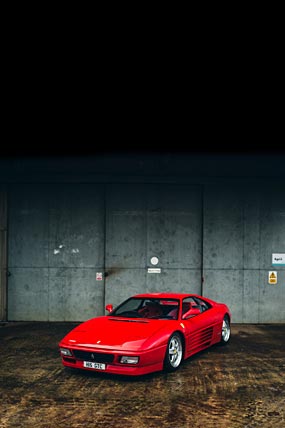 1994 Ferrari 348 GT Competizione phone wallpaper thumbnail.