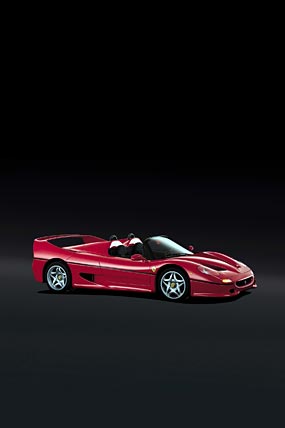1995 Ferrari F50 phone wallpaper thumbnail.
