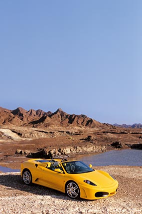 2005 Ferrari F430 Spider phone wallpaper thumbnail.