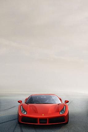 2016 Ferrari 488 GTB phone wallpaper thumbnail.