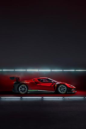 2023 Ferrari 296 GT3 phone wallpaper thumbnail.