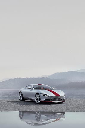 2023 Ferrari Roma Tailor Made China phone wallpaper thumbnail.