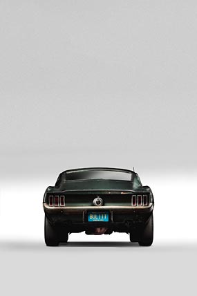 1968 Ford Mustang GT Bullitt phone wallpaper thumbnail.