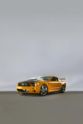 2004 Ford Mustang GT-R Concept phone wallpaper thumbnail.