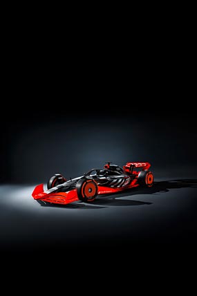 2022 Audi F1 Show Car phone wallpaper thumbnail.