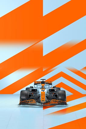 2021 McLaren MCL35M phone wallpaper thumbnail.