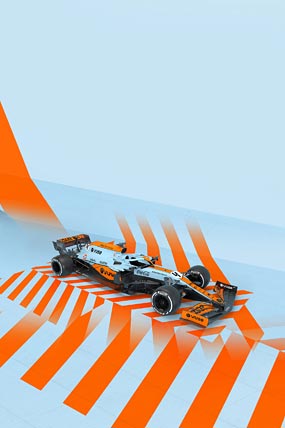 2021 McLaren MCL35M phone wallpaper thumbnail.