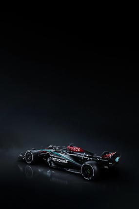 2024 Mercedes AMG W15 F1 E Performance phone wallpaper thumbnail.