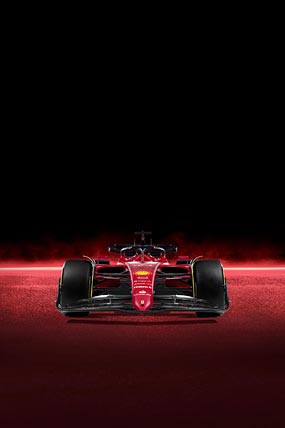 2022 Ferrari F1-75 phone wallpaper thumbnail.