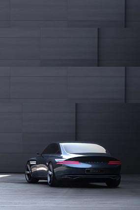 2021 Genesis X Concept phone wallpaper thumbnail.