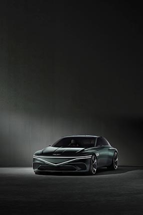 2022 Genesis X Speedium Coupe Concept phone wallpaper thumbnail.