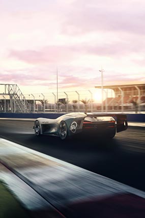 2020 Jaguar Vision Gran Turismo SV Concept phone wallpaper thumbnail.