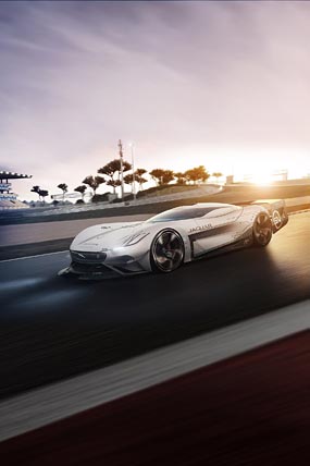 2020 Jaguar Vision Gran Turismo SV Concept phone wallpaper thumbnail.