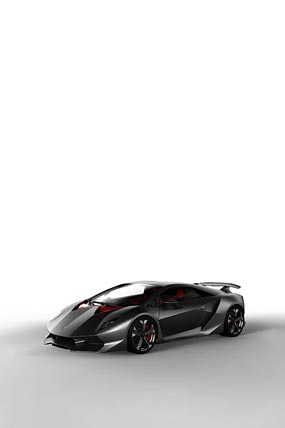 2010 Lamborghini Sesto Elemento Concept phone wallpaper thumbnail.
