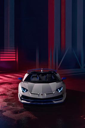 2020 Lamborghini Aventador SVJ Roadster Xago Edition phone wallpaper thumbnail.