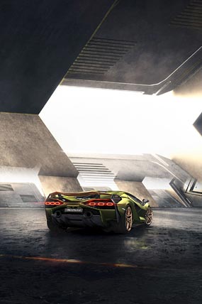 2020 Lamborghini Sian phone wallpaper thumbnail.