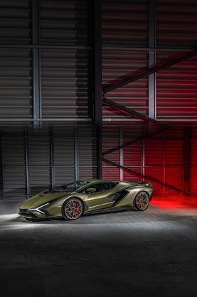 2020 Lamborghini Sian phone wallpaper thumbnail.