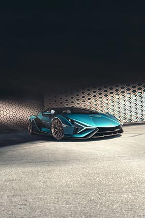 2021 Lamborghini Sian Roadster phone wallpaper thumbnail.