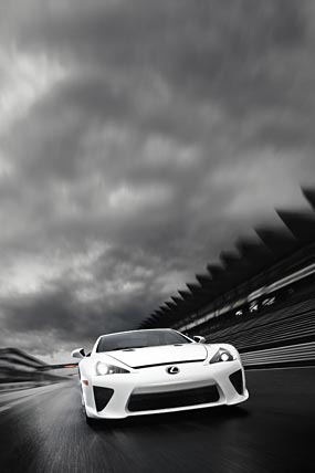 2011 Lexus LFA phone wallpaper thumbnail.