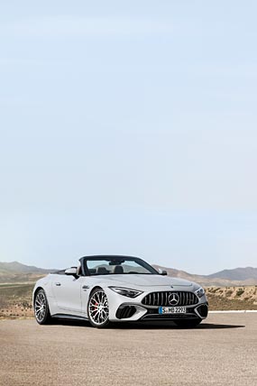 2022 Mercedes-AMG SL55 phone wallpaper thumbnail.