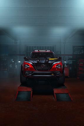 2022 Nissan Juke Hybrid Rally Tribute Concept phone wallpaper thumbnail.