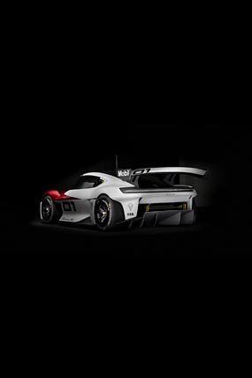 2021 Porsche Mission R Concept phone wallpaper thumbnail.