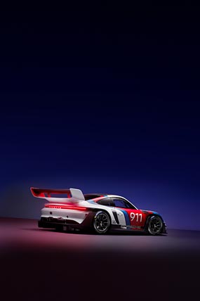 2023 Porsche 911 GT3 R Rennsport phone wallpaper thumbnail.