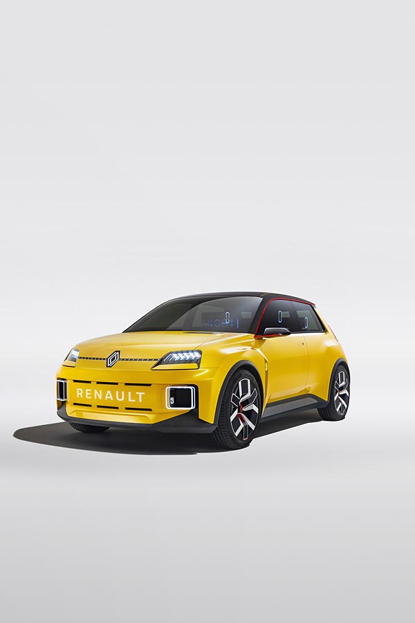 2021 Renault 5 Concept phone wallpaper thumbnail.