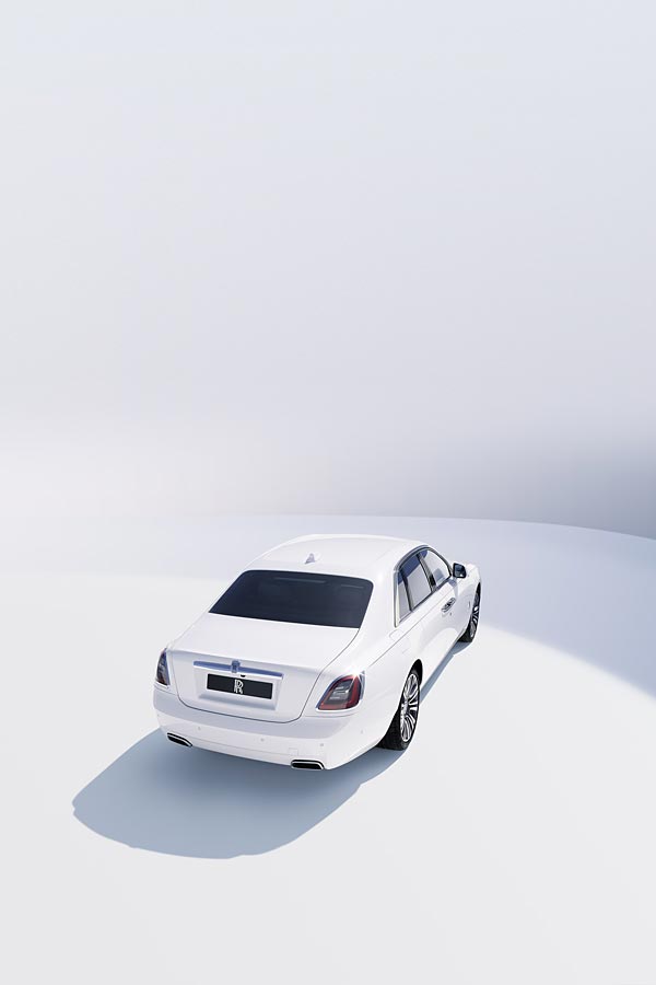 2021 Rolls-Royce Ghost phone wallpaper thumbnail.