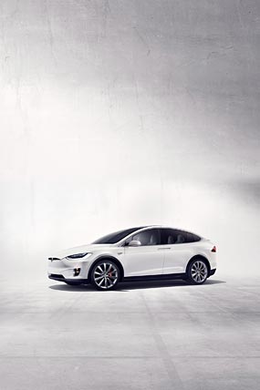 2017 Tesla Model X phone wallpaper thumbnail.