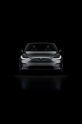 2022 Tesla Model X Plaid phone wallpaper thumbnail.