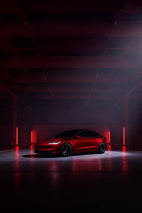 2025 Tesla Model 3 Performance phone wallpaper thumbnail.