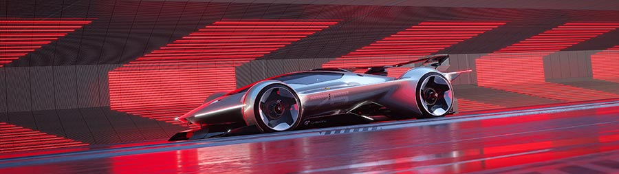 2022 Ferrari Vision Gran Turismo Concept super ultrawide wallpaper thumbnail.
