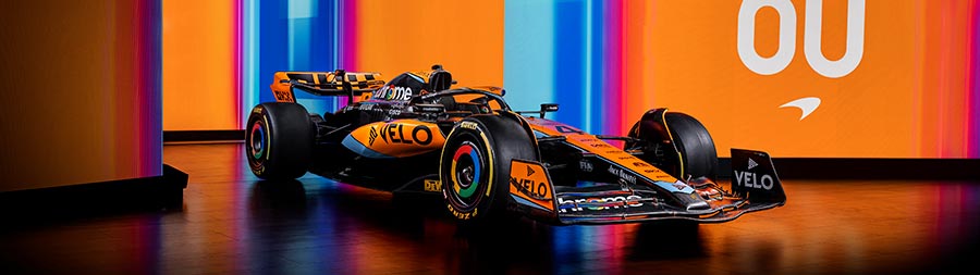 2023 McLaren MCL60 super ultrawide wallpaper thumbnail.