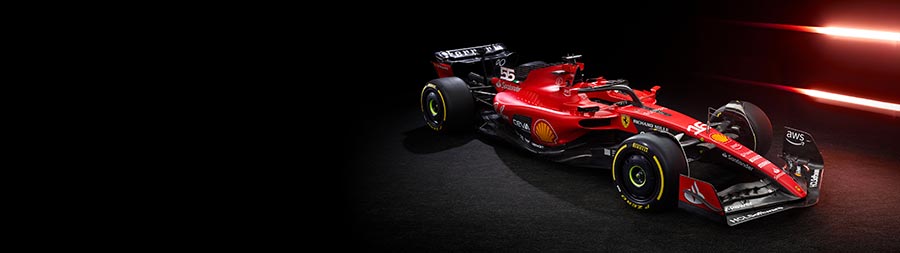 2023 Ferrari SF-23 super ultrawide wallpaper thumbnail.