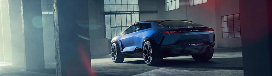 2023 Lamborghini Lanzador Concept super ultrawide wallpaper thumbnail.