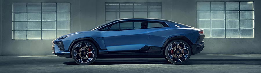 2023 Lamborghini Lanzador Concept super ultrawide wallpaper thumbnail.